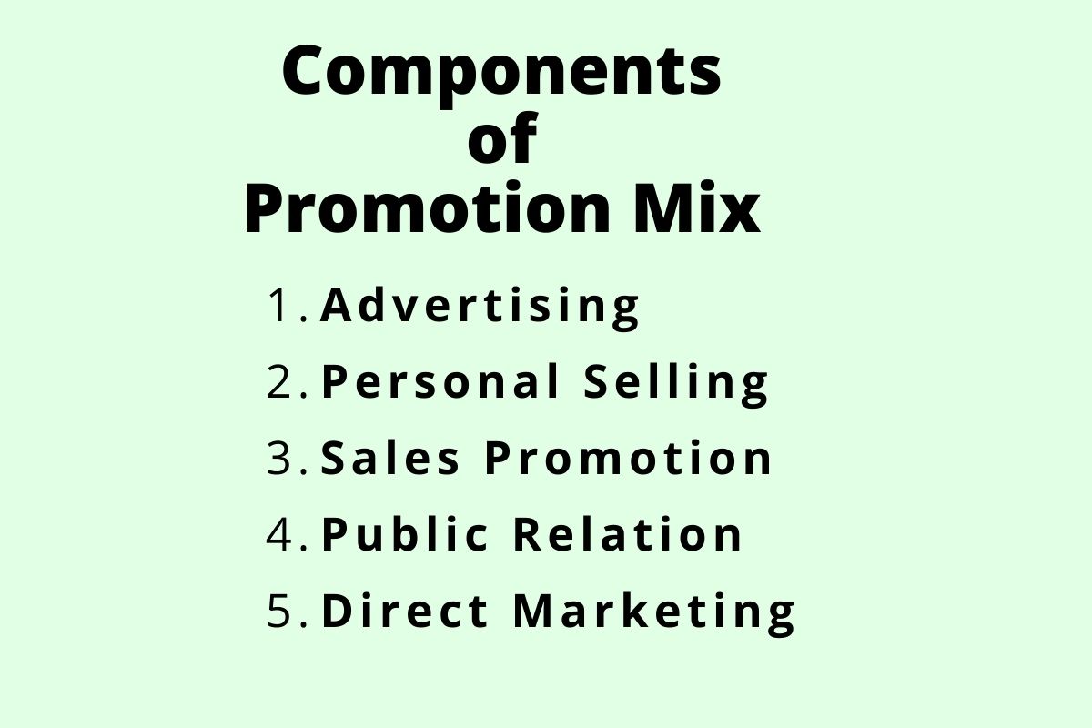 components of marketing mix