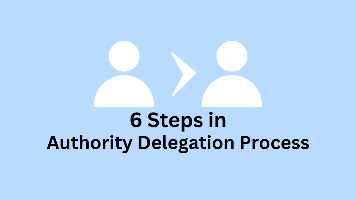 steps in authority delegation process
